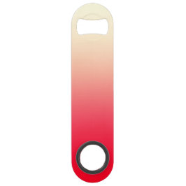 Trendy Neon Red tot  witte ombre gradiënt Speed Flessenopener