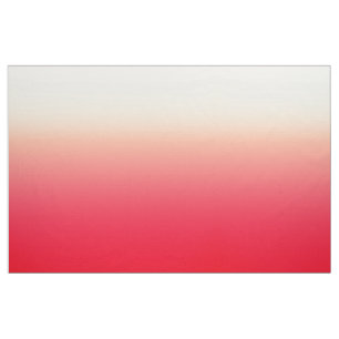 Trendy Neon Red tot  witte ombre gradiënt Stof