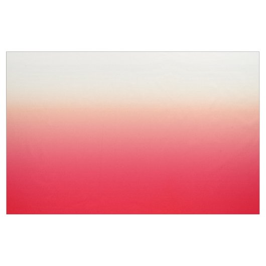 Trendy Neon Red tot  witte ombre gradiënt Stof (Fat Quarter)