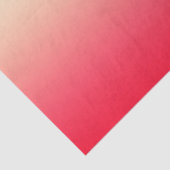 Trendy Neon Red tot  witte ombre gradiënt Tissuepapier (Detail)