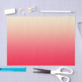 Trendy Neon Red tot  witte ombre gradiënt Tissuepapier (Craft)