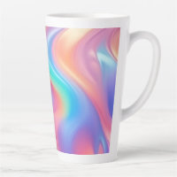 Trendy neon Roze Blauw groene abstracte golven