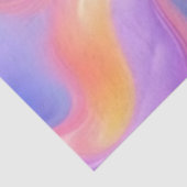 Trendy neon Roze Blauw groene abstracte golven Tissuepapier (Detail)