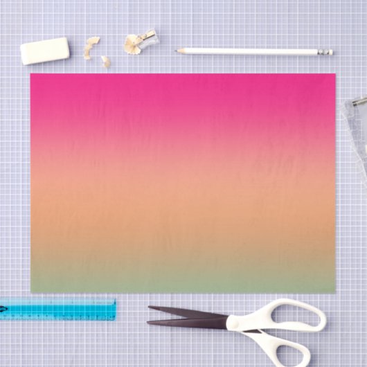 Trendy Neon Roze groen en zandbruin Tissuepapier (Craft)