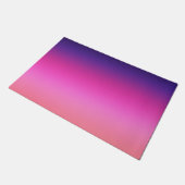 Trendy neon roze paarse en licht oranje gradiënt deurmat (Schuin)