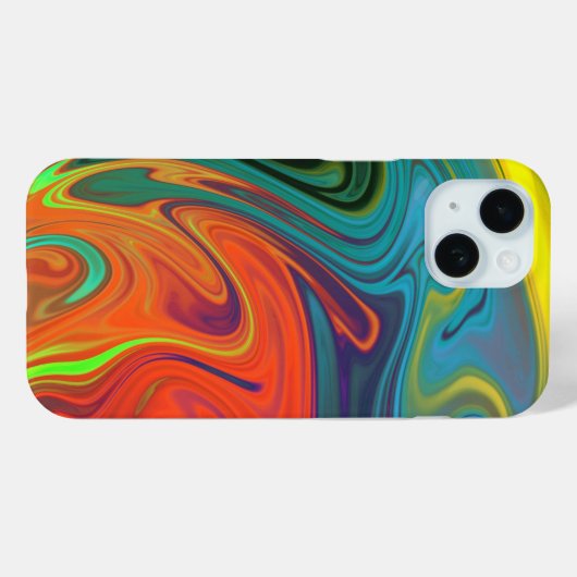 Trendy neon sinaasappel rood blauw geel groen Abst Case-Mate iPhone Case (Achterkant (horizontaal))