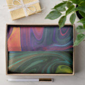 Trendy neon sinaasappel rood blauw geel groen Abst Tissuepapier (Geschenk)