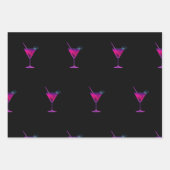 Trendy Neon Wrapping Paper Flat Sheet Set van 3 (Voorkant 3)