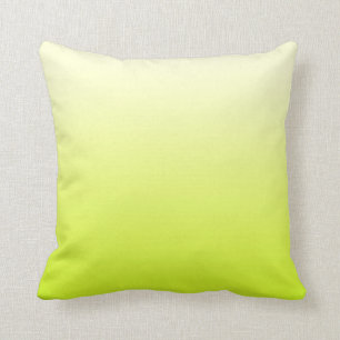 Trendy Neon Yellow tot  White Ombre Gradiënt Kussen
