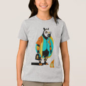 Trendy neushoorns Tri-Blend shirt (Voorkant)