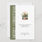 Trendy Neutral Christmas Ball Greeting Template Feestdagenkaart (Voorkant)