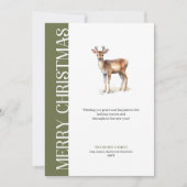 Trendy Neutral Christmas Greetings Printable Card Feestdagenkaart (Voorkant)