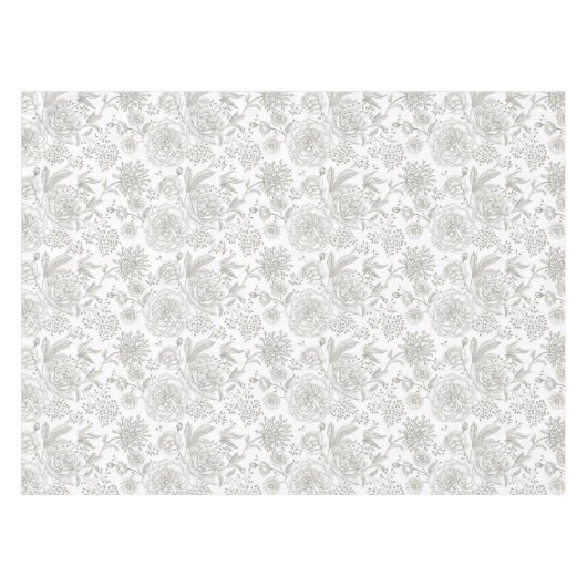 Trendy  neutrale kleuren grijs tafelkleed (Voorkant (Horizontaal))