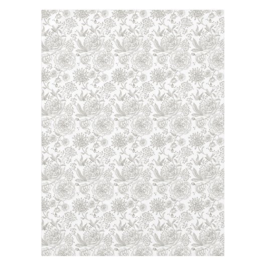 Trendy  neutrale kleuren grijs tafelkleed (Voorkant)