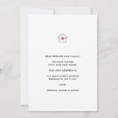 Trendy New Home Change of Address House Moving Aankondiging (Achterkant)