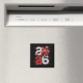 Trendy New Year’s Eve Hello 2026 Happy New Year Fa Magneet (Insitu (Vaatwasser))