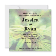 Trendy Niet-Traditioneel Wiet Huwelijksontwerp