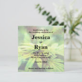 Trendy Niet-Traditioneel Wiet Huwelijksontwerp Kaart (Staand voorkant)