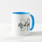 Trendy Nieuwe Doctor PhD Custom Name Appreciation Mok (Voorkant rechts)