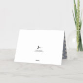 Trendy Noël Wreath kerstfoto Real Folie Wenskaart (Achterkant)