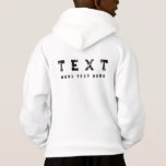 Trendy Noodlijdende Tekst Kinder Jongens Modern Te<br><div class="desc">Custom Pullover Toevoegen Afbeelding Logo Distress Text Here Kleding Kleding Sjabloon Gepersonaliseerde Witte Kinder Jongens Back Design Hoodies / Hoodie / Hoodie met capuchon trui Pullover.</div>