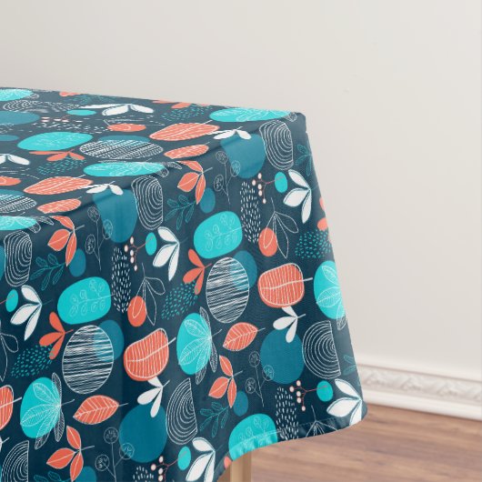 Trendy Nordic style dusty blue marvy herfst Tafelkleed (Voorbeeld)