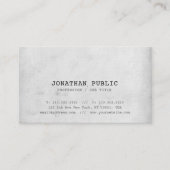 Trendy Nostalgic Kijk Elite Design Plain Luxury Visitekaartje (Voorkant)