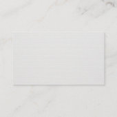 Trendy Nostalgische look Elite Design Minimal Plai Visitekaartje (Achterkant)