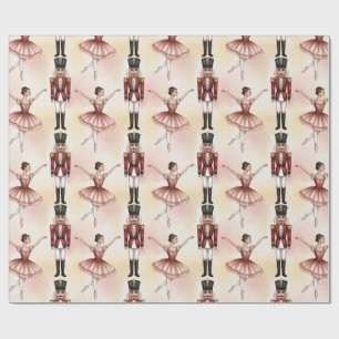 Trendy Notenkraker en Ballerina balletdanser Cadeaupapier