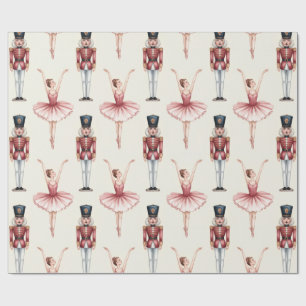 Trendy Notenkraker en Ballerina balletdanseres Cadeaupapier