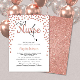 Trendy Nurse pinning ceremonie of pinning uitnodig Kaart