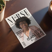 Trendy Nursing School Afstuderen fotomagazine Aankondiging