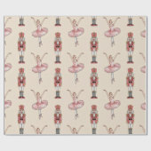 Trendy Nutcracker and Ballerina ballet dancer      Cadeaupapier (Vlak)