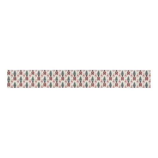 Trendy Nutcracker and Ballerina ballet dancer Grosgrain Lint (Voorkant)
