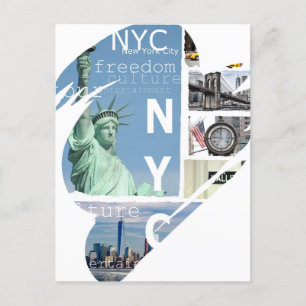 Trendy Nyc New York City Modern Pop Art Ny Briefkaart