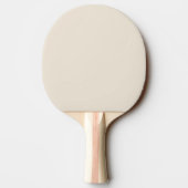 Trendy Oatmeal Beige Custom Ping Pong Paddle Tafeltennisbatje (Achterkant)