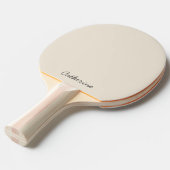 Trendy Oatmeal Beige Custom Ping Pong Paddle Tafeltennisbatje (Voorkant Gekanteld)