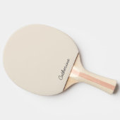 Trendy Oatmeal Beige Custom Ping Pong Paddle Tafeltennisbatje (Zijkant)