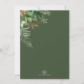 Trendy Oerwoud Animals Wild One Boy 1st Birthday Kaart (Achterkant)