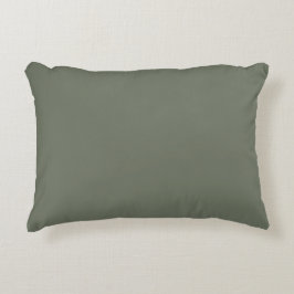 Trendy olijfgroen voor moderne woning effen kleur accent kussen