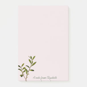 Trendy Olive Branch - Gepersonaliseerd Post-it® Notes