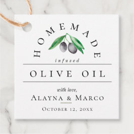 Trendy Olive Oil Wedding Bedankjes Labels