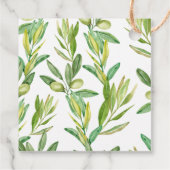 Trendy Olive Oil Wedding Bedankjes Labels (Achterkant)