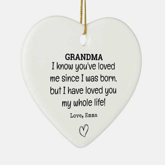 Trendy oma Verjaardag memorabele aandenken Keramisch Ornament (Rechts)