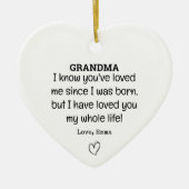 Trendy oma Verjaardag memorabele aandenken Keramisch Ornament (Voorkant)