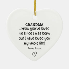 Trendy oma Verjaardag memorabele aandenken Keramisch Ornament