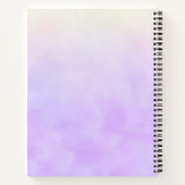 Trendy Ombre Calligraphy Monogram Journal Notitieboek (Achterkant)