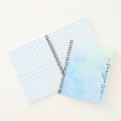 Trendy Ombre Calligraphy Monogram Journal Notitieboek (Binnen)