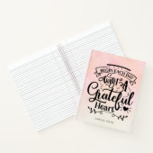 Trendy Ombre Grateful Heart Gratitude Journal Notitieboek (Binnen)
