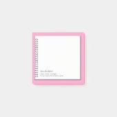 Trendy Oncoloog Faux Spiral Paper Monogram Opmerki Post-it® Notes (Voorkant)